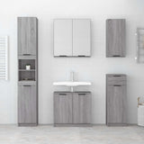 vidaXL Bathroom Cabinet 64.5x33.5x59 cm Engineered Wood White
