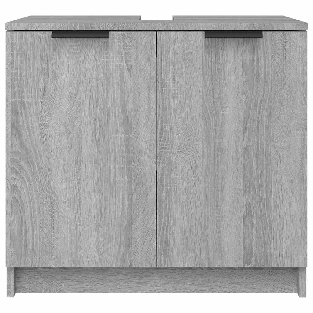 vidaXL Bathroom Cabinet 64.5x33.5x59 cm Engineered Wood White