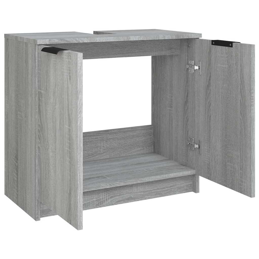 vidaXL Bathroom Cabinet 64.5x33.5x59 cm Engineered Wood White