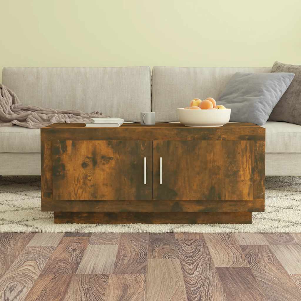 vidaXL Salontafel 102x50x45 cm bewerkt hout wit