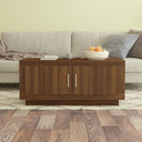 vidaXL Salontafel 102x50x45 cm bewerkt hout wit