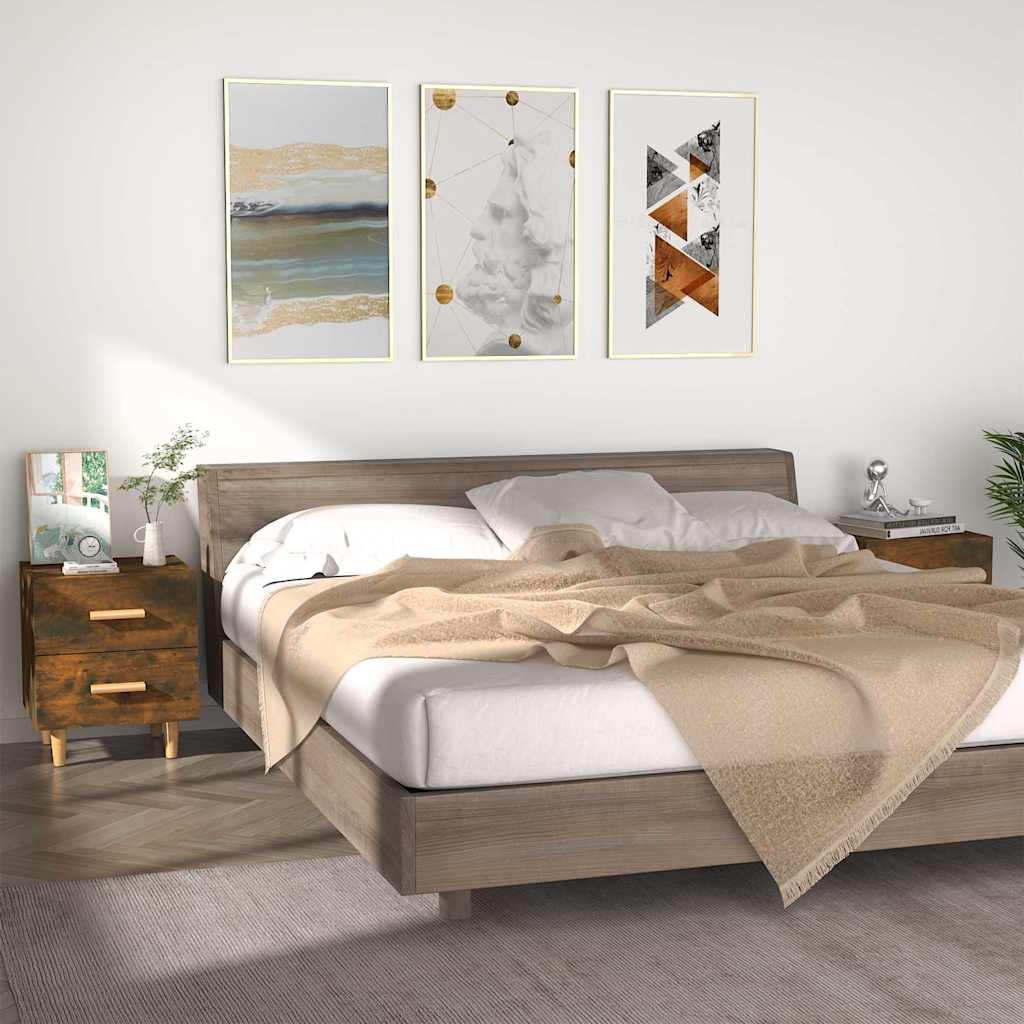 vidaXL Nachtkastje 40x35x47,5 cm wit