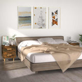 vidaXL Nachtkastje 40x35x47,5 cm wit