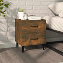 vidaXL Nachtkastje 40x35x47,5 cm wit