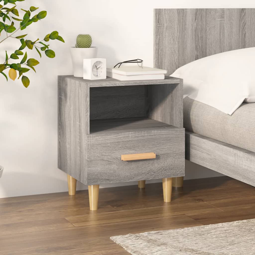 vidaXL Bedside Cabinet 40x35x47 cm White