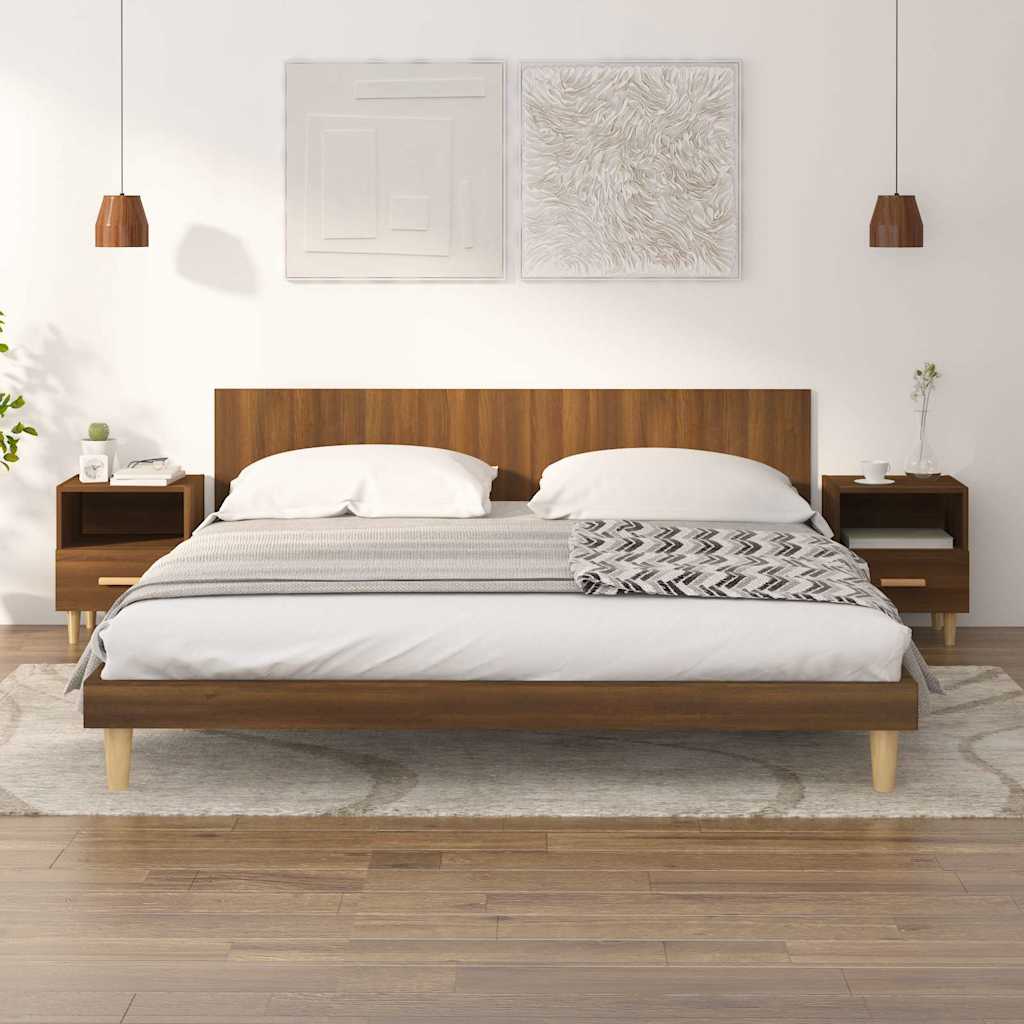vidaXL Bedside Cabinet 40x35x47 cm White