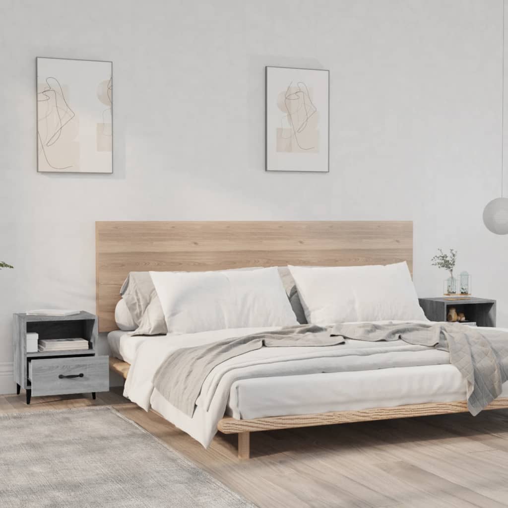 vidaXL Nightstand Engineered Wood White