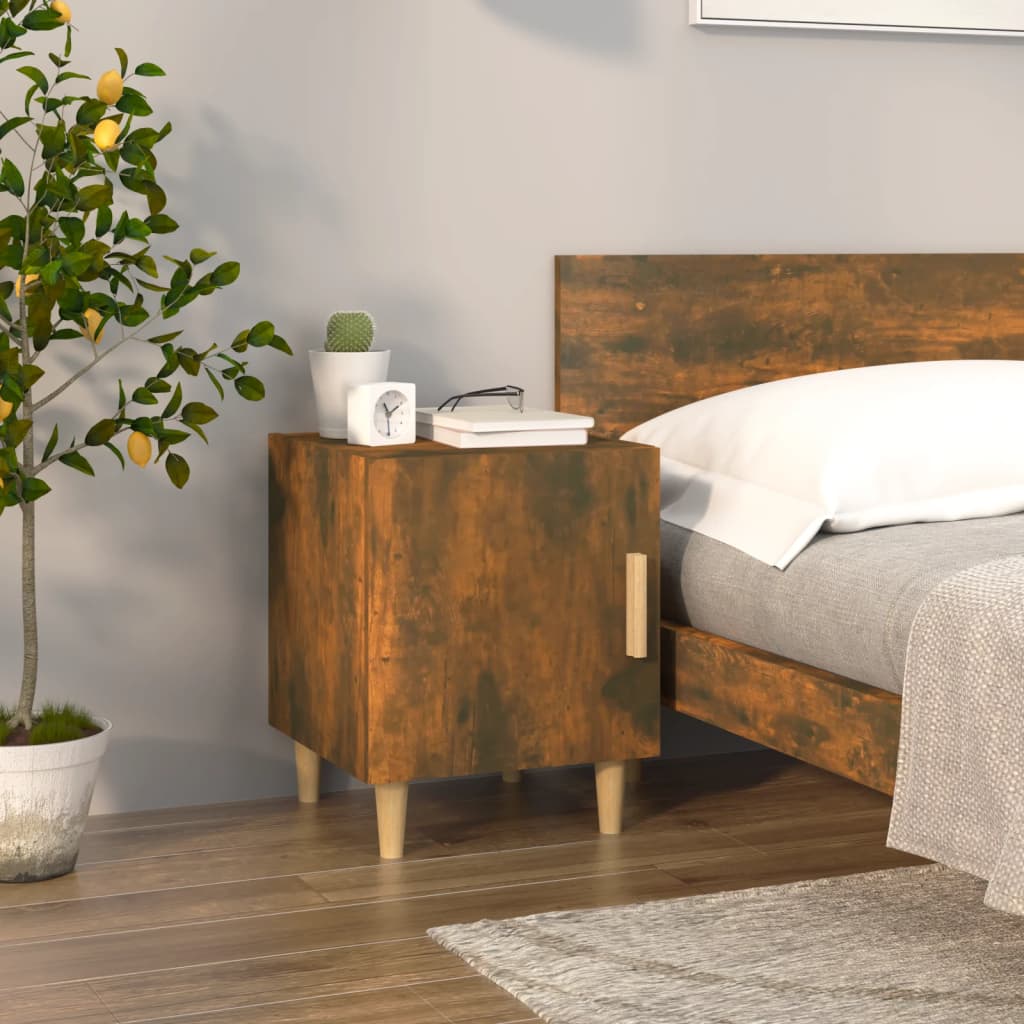 vidaXL Nachtkastje bewerkt hout wit