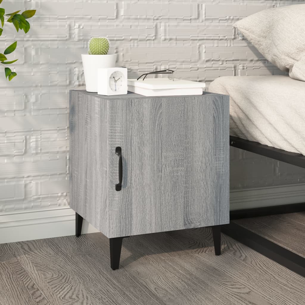 vidaXL Nachtkastje bewerkt hout wit
