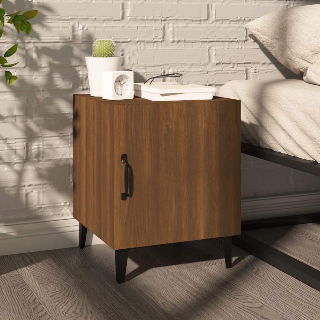 vidaXL Nachtkastje bewerkt hout wit