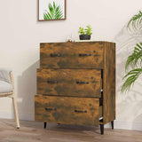 vidaXL Dressoir 69,5x34x90 cm bewerkt hout wit