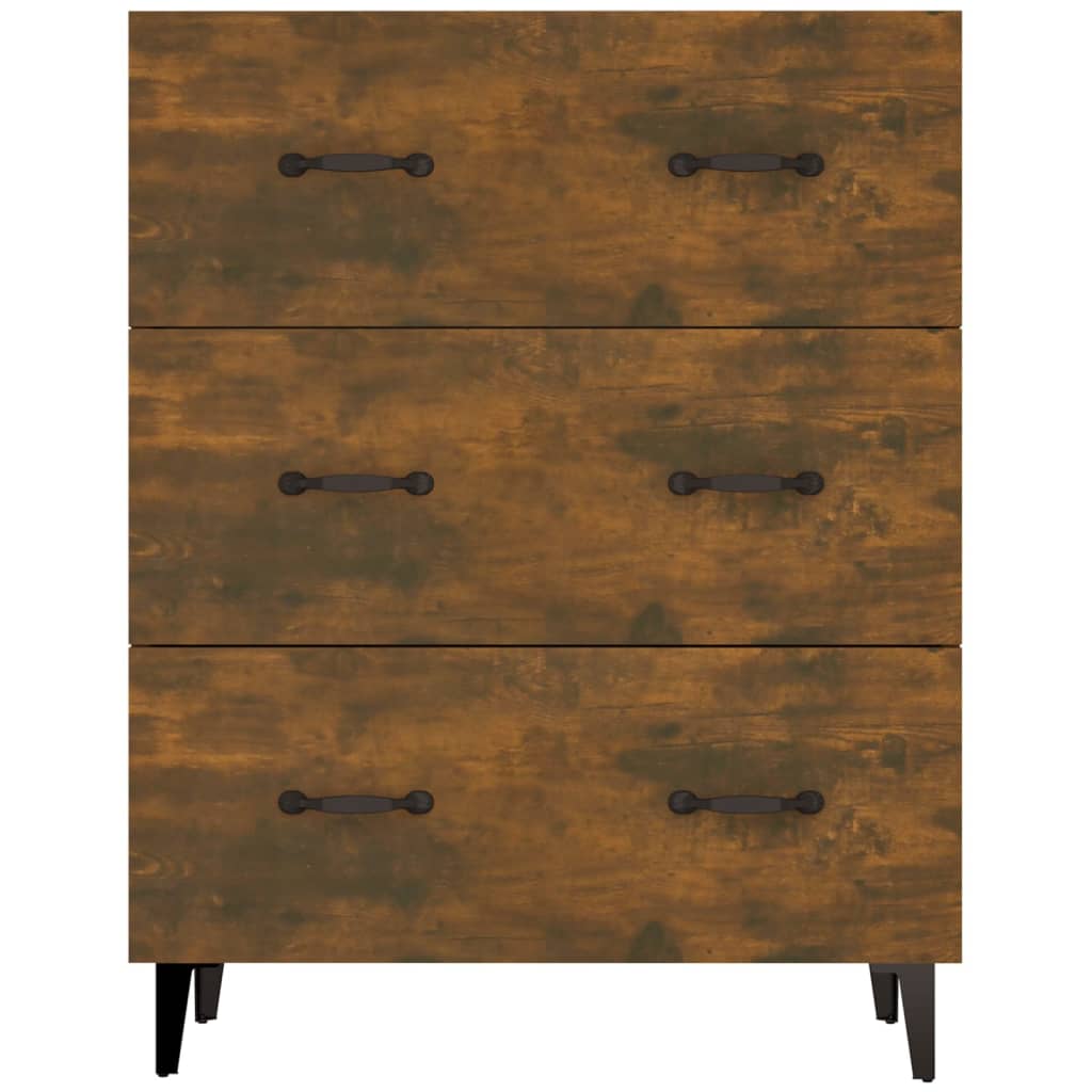 vidaXL Dressoir 69,5x34x90 cm bewerkt hout wit