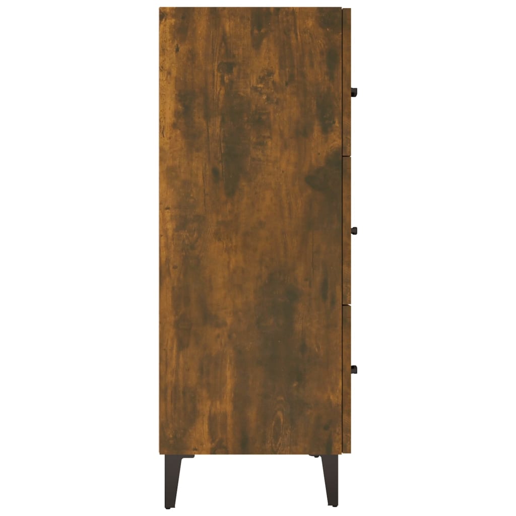vidaXL Dressoir 69,5x34x90 cm bewerkt hout wit