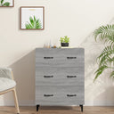 vidaXL Dressoir 69,5x34x90 cm bewerkt hout wit