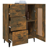 vidaXL Dressoir 69,5x34x90 cm bewerkt hout wit