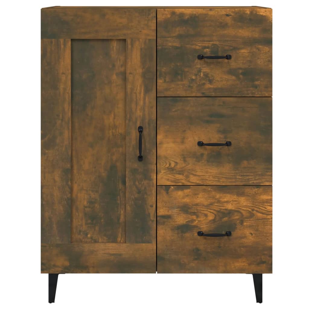 vidaXL Dressoir 69,5x34x90 cm bewerkt hout wit