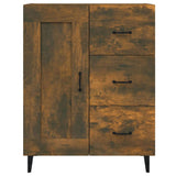 vidaXL Dressoir 69,5x34x90 cm bewerkt hout wit