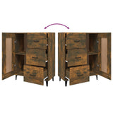 vidaXL Dressoir 69,5x34x90 cm bewerkt hout wit