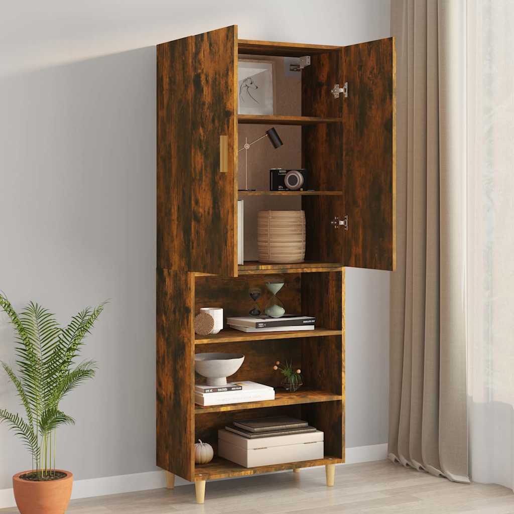 vidaXL Bovenkast 69,5x34x90 cm zwart
