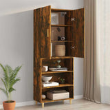 vidaXL Bovenkast 69,5x34x90 cm zwart