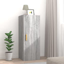 vidaXL Wall cabinet 34.5x34x90 cm engineered wood concrete grey