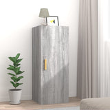 vidaXL Wall cabinet 34.5x34x90 cm engineered wood concrete grey