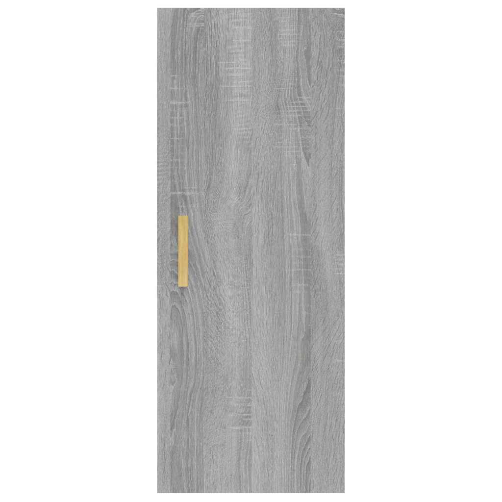 vidaXL Wall cabinet 34.5x34x90 cm engineered wood concrete grey