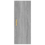 vidaXL Wall cabinet 34.5x34x90 cm engineered wood concrete grey