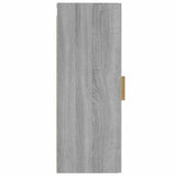 vidaXL Wall cabinet 34.5x34x90 cm engineered wood concrete grey