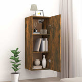 vidaXL Wandkast 34,5x34x90 cm bewerkt hout wit