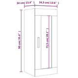 vidaXL Wandkast 34,5x34x90 cm wit