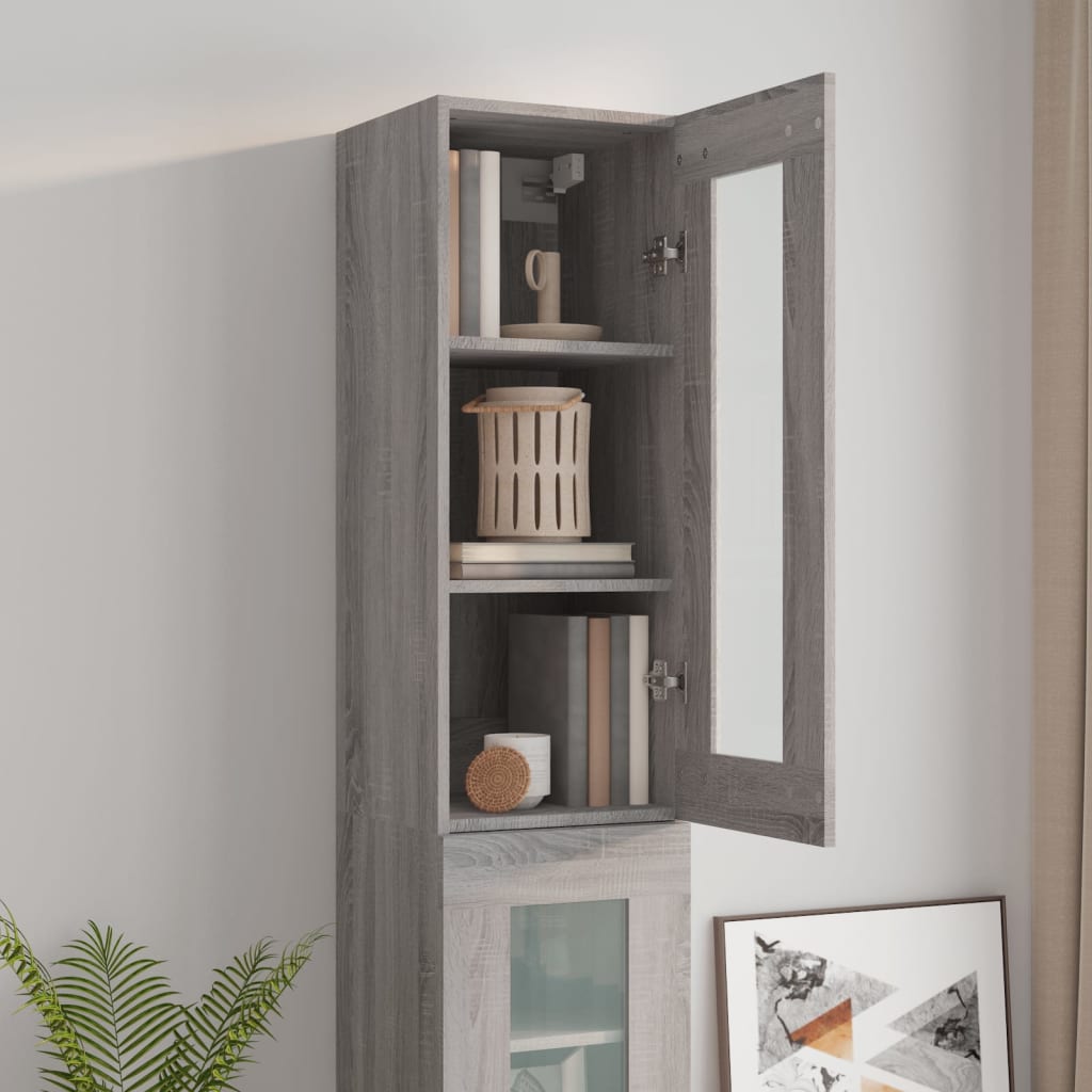 vidaXL Wandkast 34,5x34x90 cm wit