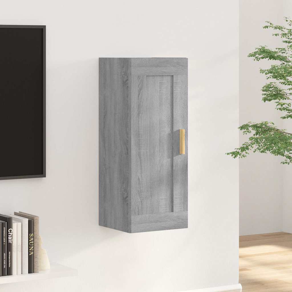 vidaXL Wandkast 35x34x90 cm bewerkt hout wit