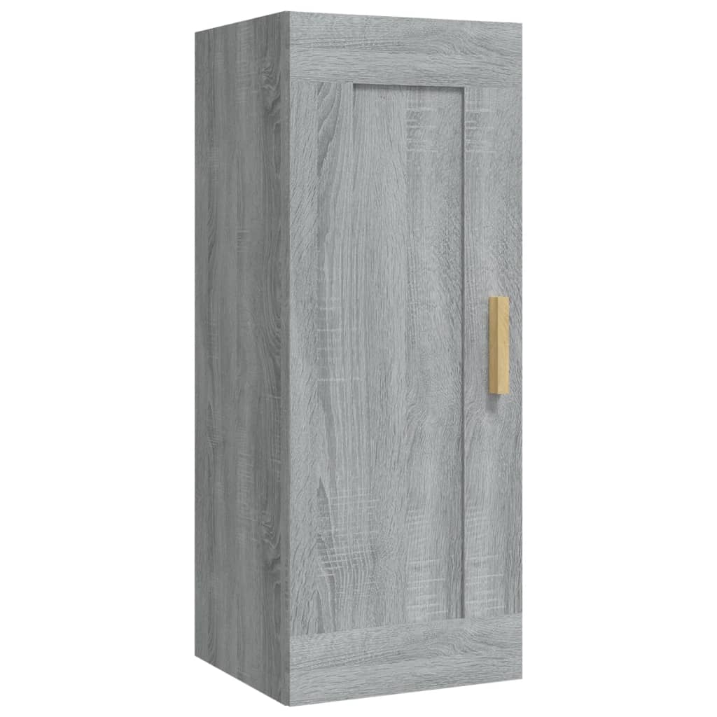 vidaXL Wandkast 35x34x90 cm bewerkt hout wit