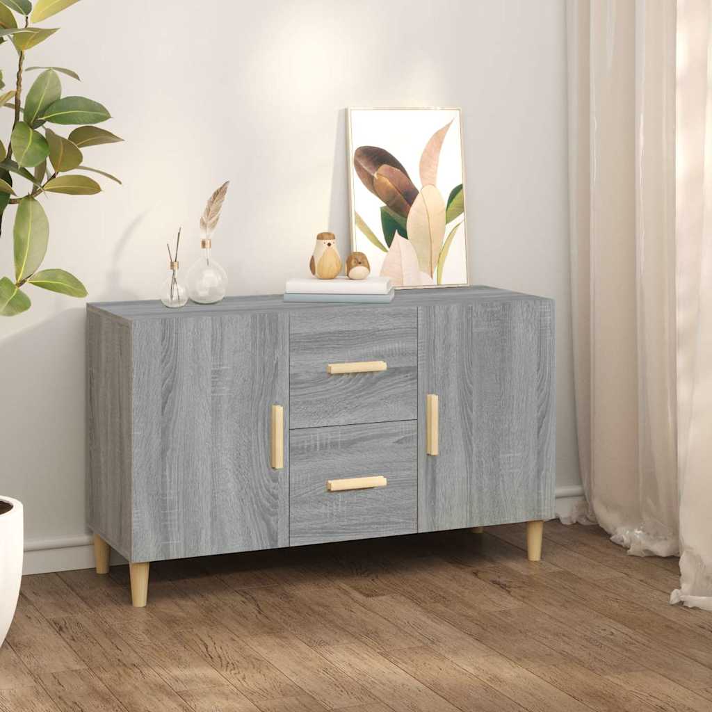 vidaXL Dressoir 100x36x60 cm bewerkt hout wit
