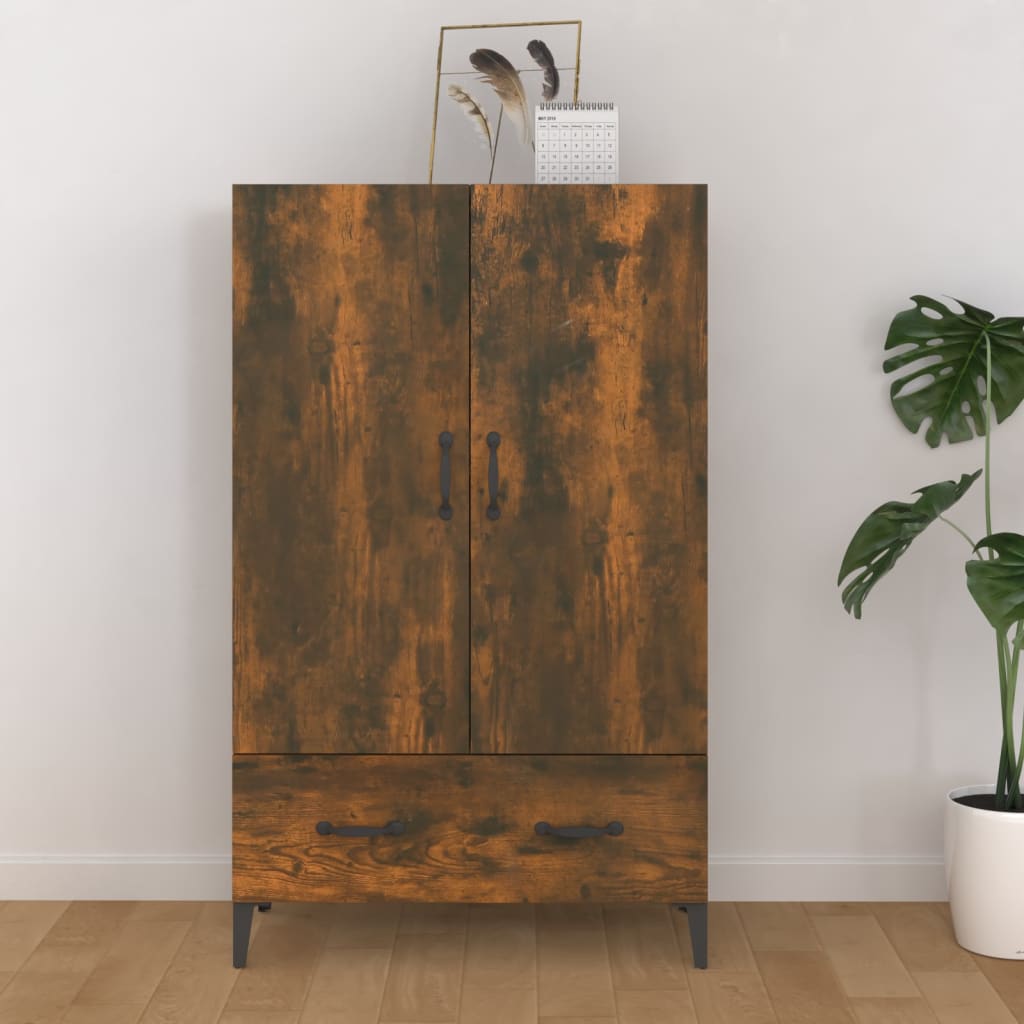 vidaXL Hoge kast 70x31x115 cm bewerkt hout wit