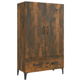 vidaXL Hoge kast 70x31x115 cm bewerkt hout wit