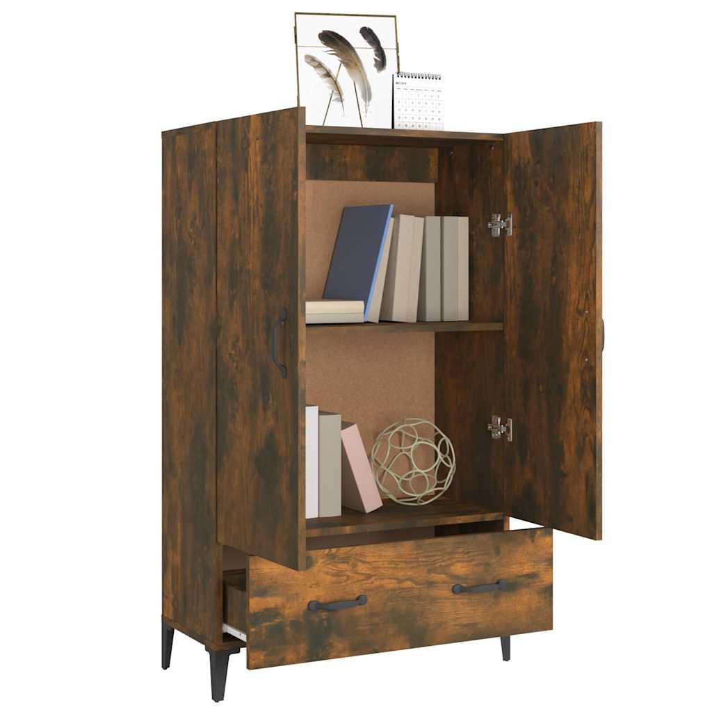 vidaXL Hoge kast 70x31x115 cm bewerkt hout wit