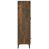 vidaXL Hoge kast 70x31x115 cm bewerkt hout wit