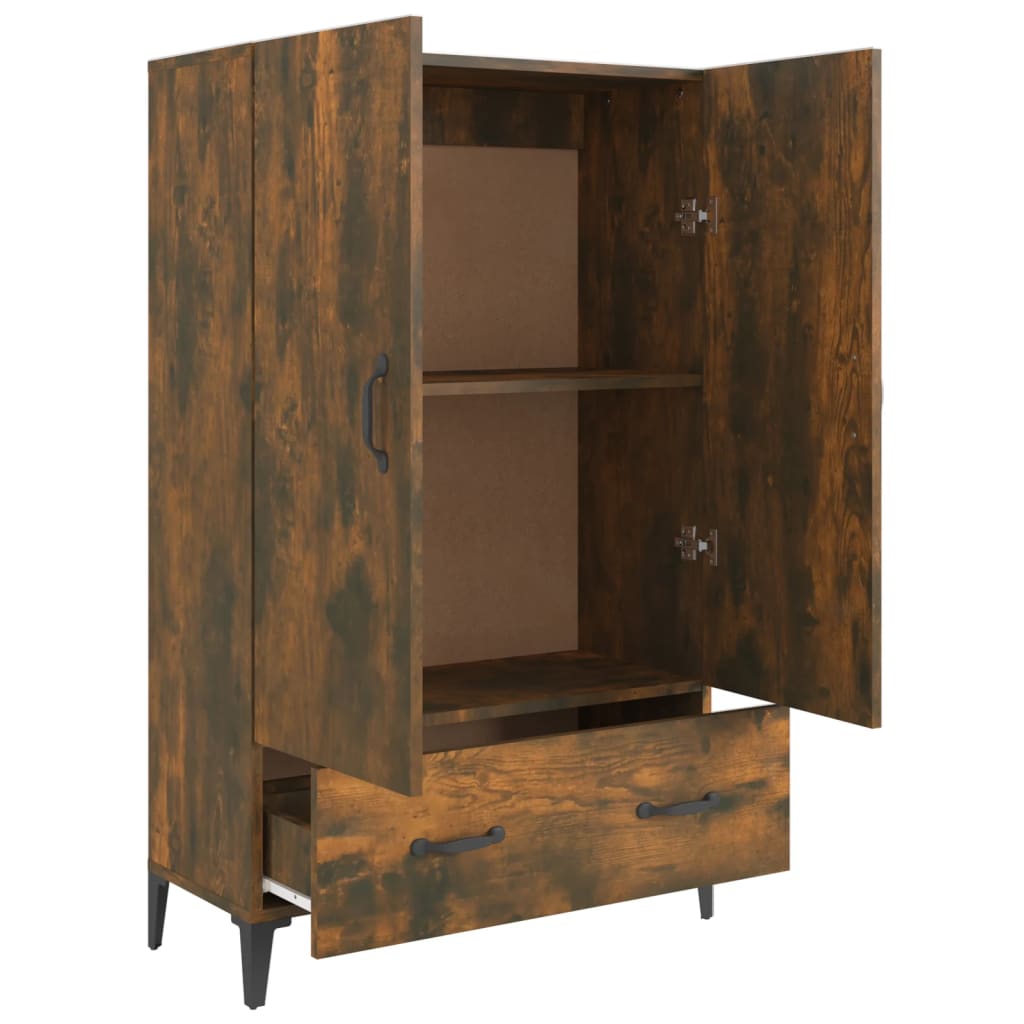 vidaXL Hoge kast 70x31x115 cm bewerkt hout wit