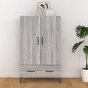 vidaXL Hoge kast 70x31x115 cm bewerkt hout wit