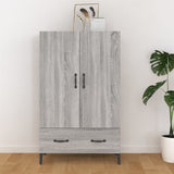 vidaXL Hoge kast 70x31x115 cm bewerkt hout wit