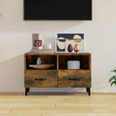 vidaXL Tv-meubel 80x36x50 cm bewerkt hout wit