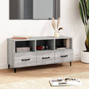 vidaXL Tv-meubel 102x35x50 cm bewerkt hout wit