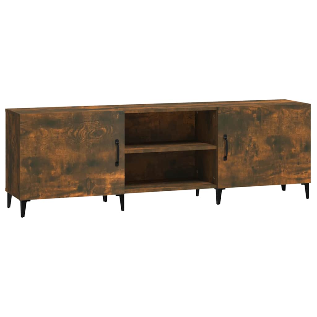 vidaXL Tv-meubel 150x30x50 cm bewerkt hout bruin eikenkleur