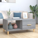vidaXL Salontafel 89,5x50x40 cm bewerkt hout wit