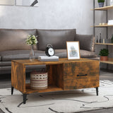 vidaXL Salontafel 90x50x40 cm bewerkt hout wit