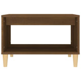 vidaXL Salontafel 60x50x40 cm bewerkt hout zwart