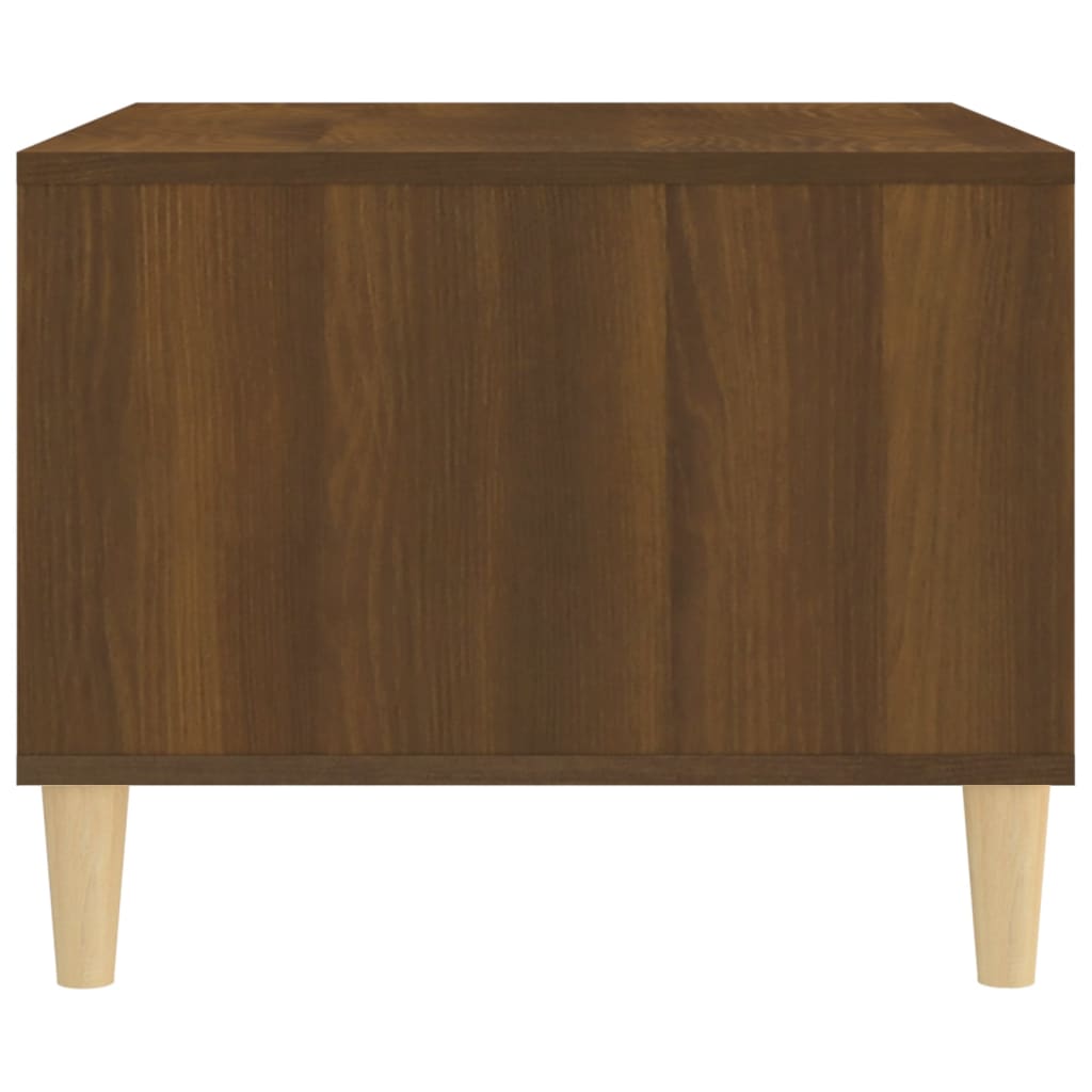 vidaXL Salontafel 60x50x40 cm bewerkt hout zwart