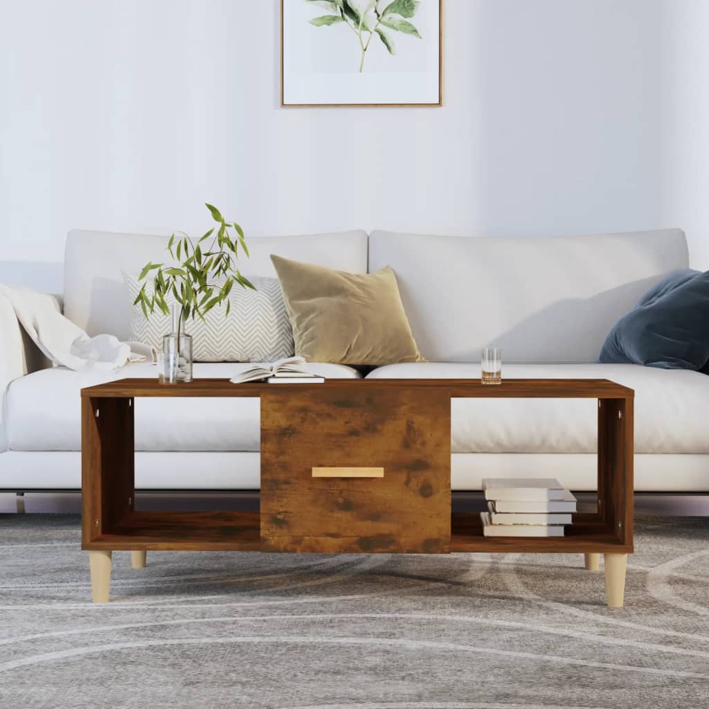 vidaXL Coffee Table 102x50x40 cm Engineered Wood White